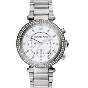 Michael Kors Chronograph Quartz Crystal White Dial Watch